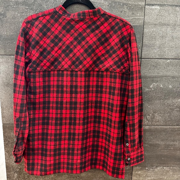 Isabel Marant Etoile red wool blend plaid shirt size 1 (S) - Picture 7 of 7